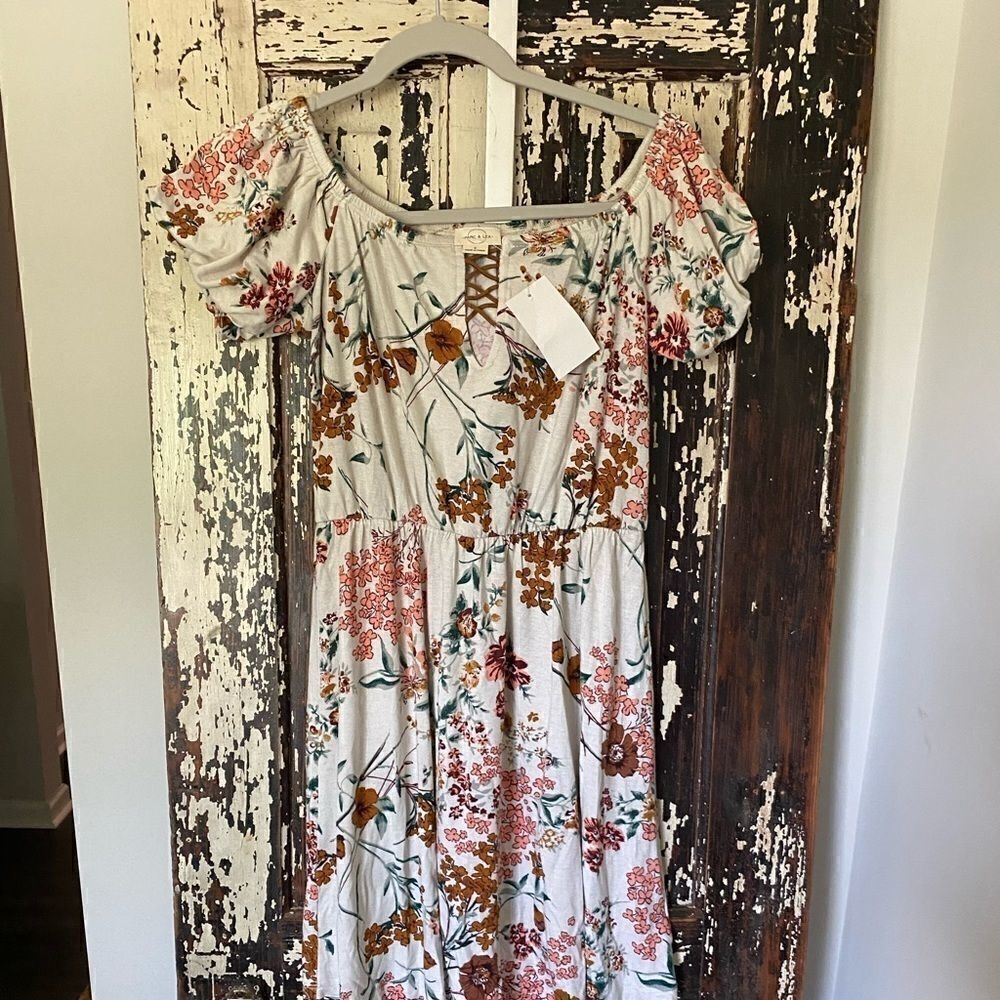 Floral dress. 